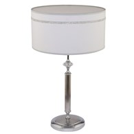 Lampka Stołowa JULIA II Srebrny Abażur 1xE27 57 cm