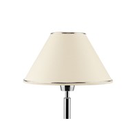 Lampka Nocna BEGAMO Srebrny Ecru Abażur 1xE27 52 cm