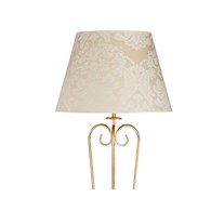 Lampa Podłogowa SOFIA Złoty Beżowy Abażur 1xE27 158 cm
