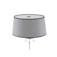 Lampka Nocna EGIDA Srebrny Szary Abażur 1xE27 65 cm