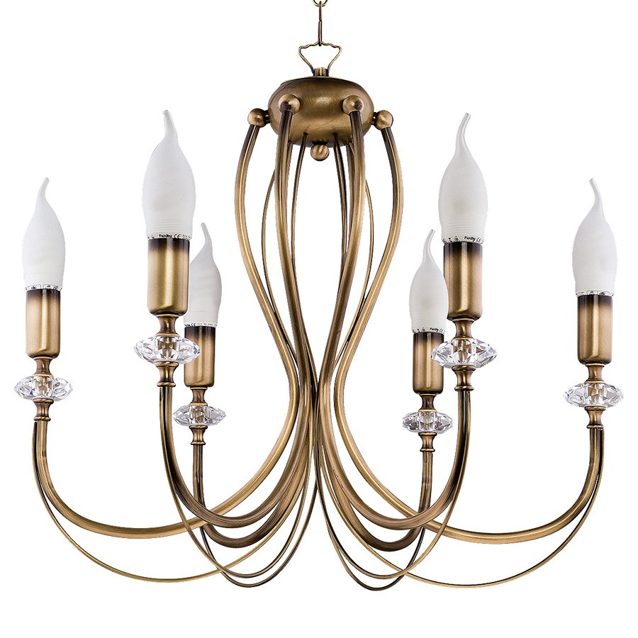 Żyrandol Świecznikowy MELODY Patyna 5xE14