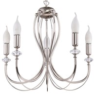 Żyrandol Świecznikowy MELODY Srebrny 3xE14