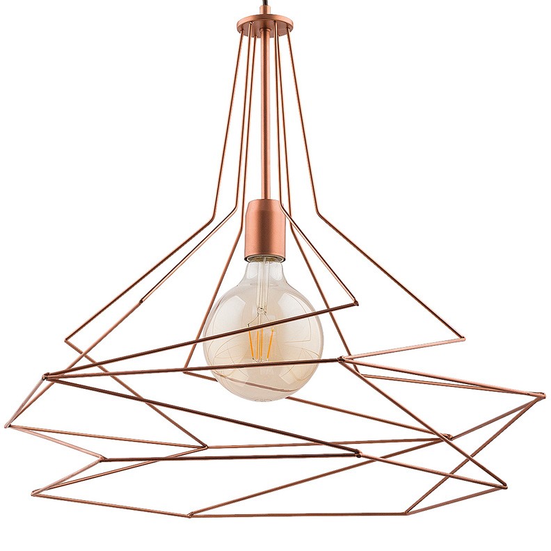 Lampa Wisząca ORO Miedziany 1xE27 56 cm