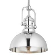 Lampa Wisząca PLATINO Srebrny 1xE27 31 cm