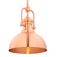 Lampa Wisząca PLATINO Miedziany 1xE27 31 cm