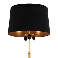 Lampa Podłogowa EGIDA Złoty Czarny Abażur 3xE27 166 cm