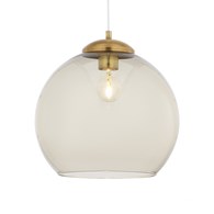 Lampa Wisząca ASTI Patyna Szary Szklany Klosz 1xE27 29 cm