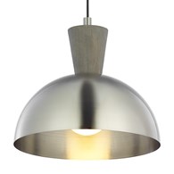 Lampa Wisząca VITO Srebrny 1xE27 31 cm