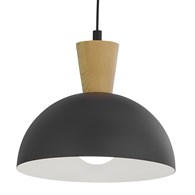 Lampa Wisząca VITO Czarny 1xE27 31 cm