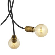 Lampa Sufitowa LUCE Czarny Patyna 3xE27