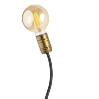 Kinkiet LUCE Czarny Patyna 1xE27