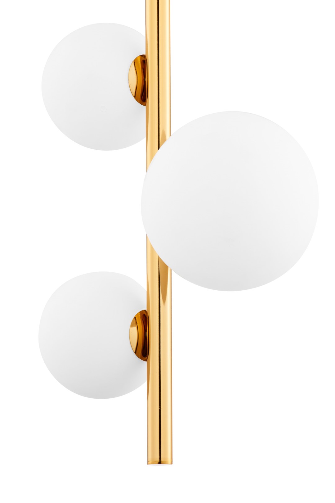 Lampa Wisząca TAIDA Złoty Biały Szklane Klosze 4xG9