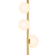 Lampa Podłogowa FEME Złoty Biały Szklane Klosze 3xG9 151 cm