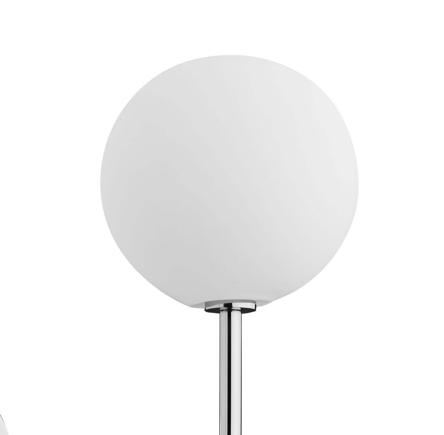 Kinkiet FEME Srebrny Biały Szklane Klosze 1xG9