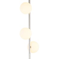 Lampa Podłogowa FEME Srebrny Biały Szklane Klosze 3xG9 151 cm