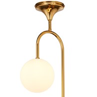 Lampa sufitowa SELEN Złoty Biały Szklane Klosze 2xG9