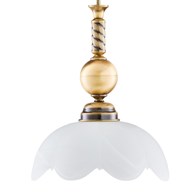 Lampa Sufitowa JUPITER Patyna Biały Szklany Klosz 1xE27