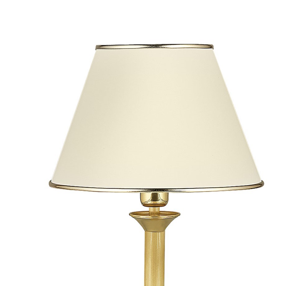 Lampka Nocna CLASSIC Złoty Ecru Abażur 1xE27 56cm