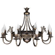 Żyrandol KORONA Patyna 8xE14