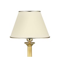 Lampka Nocna CLASSIC Złoty Ecru Abażur 1xE27 44cm