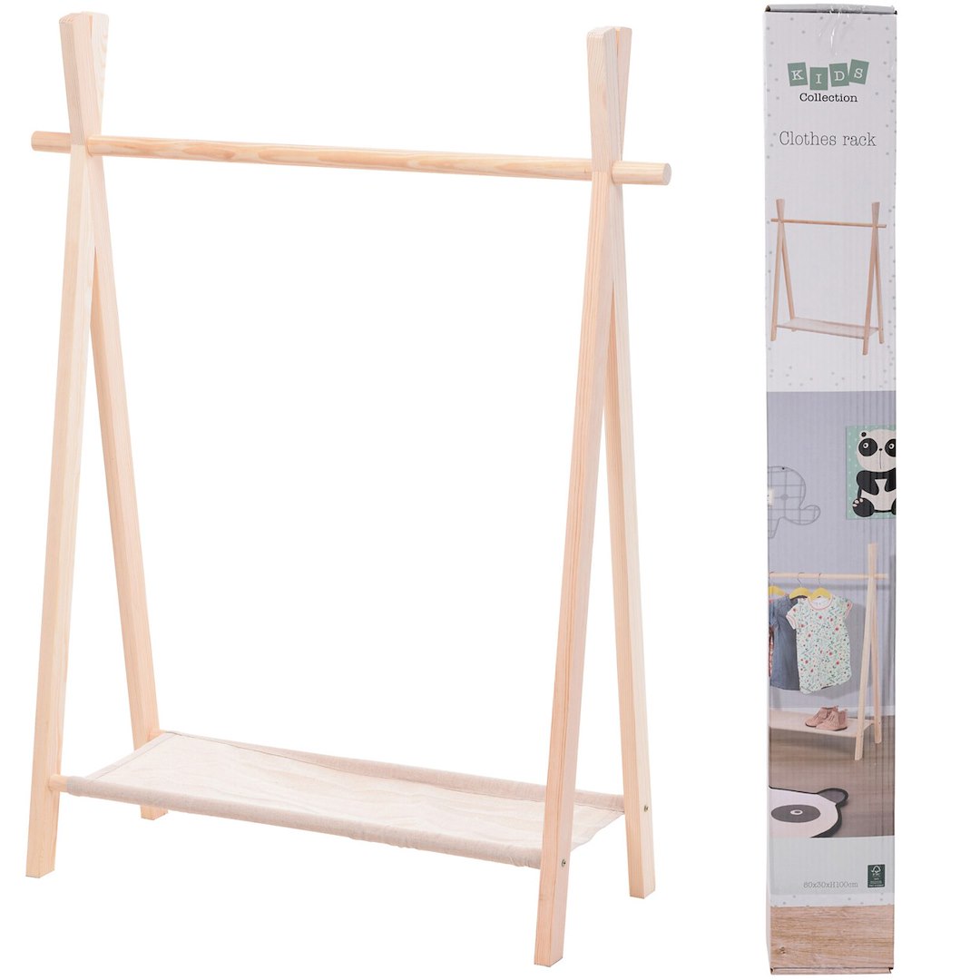 Stojący wieszak na ubrania dla dzieci 86x57x100 cm
