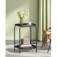 Metalowy stolik pomocniczy kawowy czarny