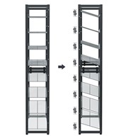 Modułowa szafka na buty szara 163,5 cm