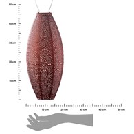 Lampion solarny Long Oval 20 Copper