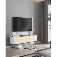 Wisząca szafka pod TV z oświetleniem LED