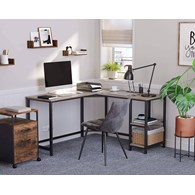 Biurko narożne komputerowe 138 cm LOFT
