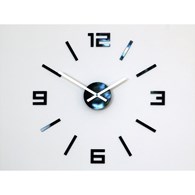 Zegar Arabic czarny 50 cm Naklejany zegar w kolorze czarnym, cichy mechanizm, średnica 50 cm