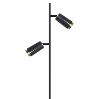Lampa Podłogowa FLOWER Czarny Złoty 2xGU10 150cm
