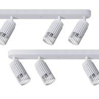 Lampa Sufitowa Spot VERTICAL Biały Metalowe Klosze 6xGU10