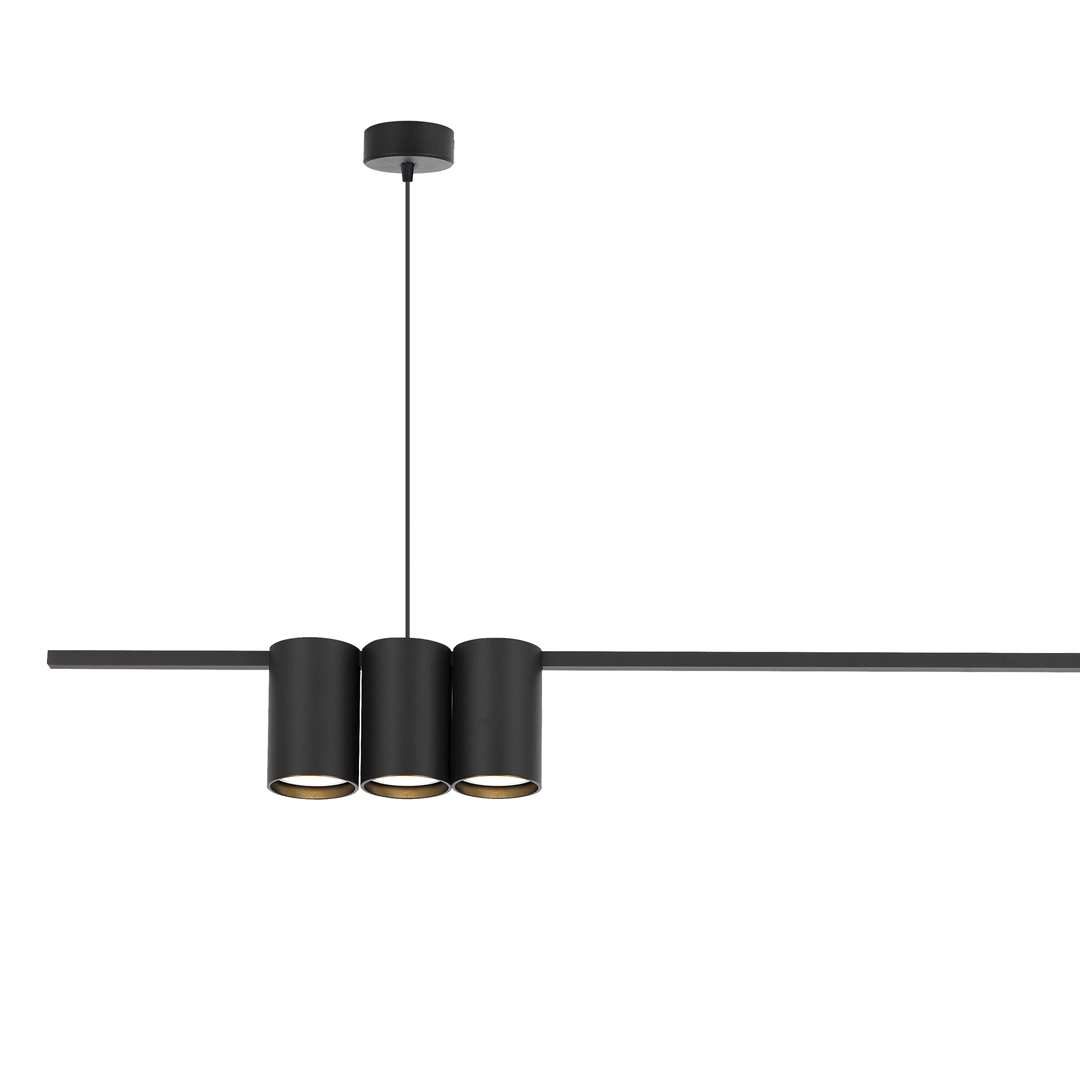 Lampa Wisząca GENESIS Listwa Czarny 5xGU10