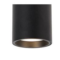 Lampa Sufitowa GENESIS Tuba Czarny 1xGU10 6,3x20cm