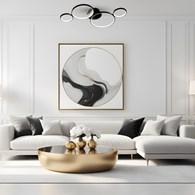 Lampa sufitowa UNIVERSE Czarna 30W 4000K 75cm