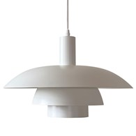 Lampa wisząca FERRO Biała Metalowa 1xE27 38cm