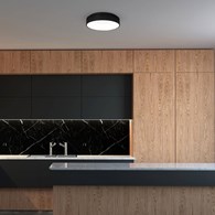 Plafon OHIO czarny 24W LED 45 cm