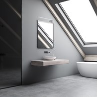 Kinkiet SHINE Biały 11W LED IP44 45cm Prawy