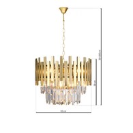 Żyrandol kryształowy ASPEN GOLD II 6xE14