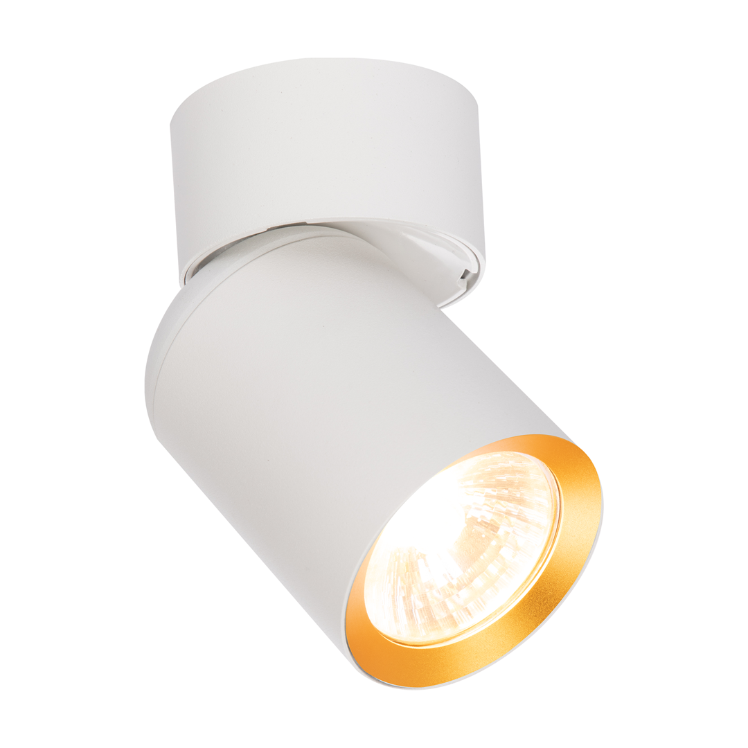 Lampa Sufitowa Spot ANDY Biały Złoty 1xGU10