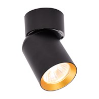 Lampa Sufitowa Spot ANDY Czarny Złoty 1xGU10