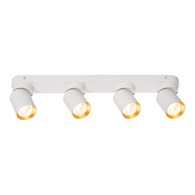 Lampa Sufitowa Spot ANDY Biały Złoty 4xGU10 Biały 60cm
