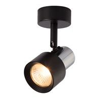 Kinkiet Spot CINO Czarny Srebrny 1xGU10