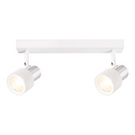 Lampa Sufitowa Spot CINO Biały Srebrny 2xGU10