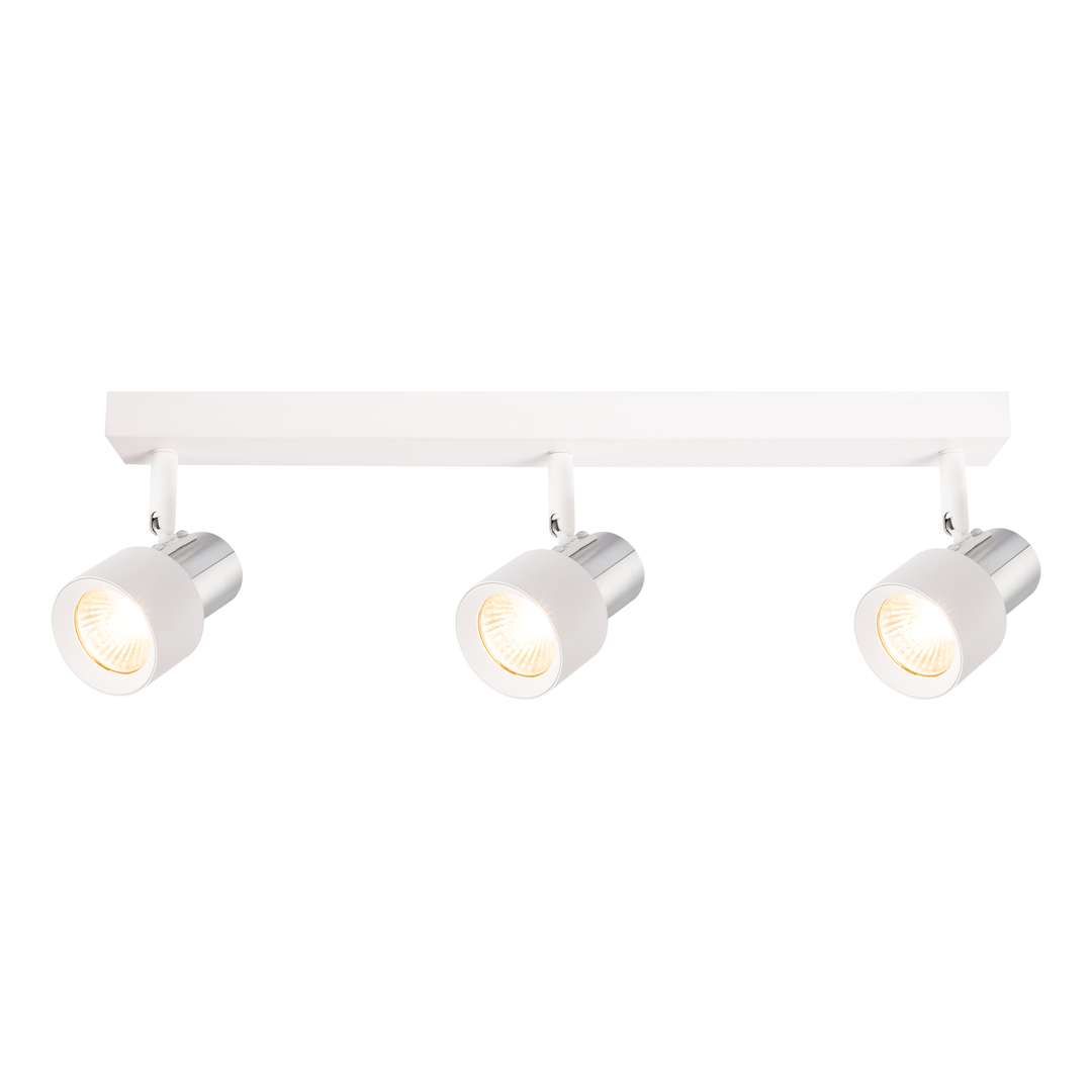 Lampa Sufitowa Spot CINO Biały Srebrny 3xGU10