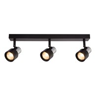 Lampa Sufitowa Spot CINO Czarny Srebrny 3xGU10
