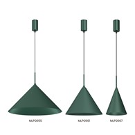 Lampa wisząca CAPITAL Zielona Metalowa 1xGX53 32cm