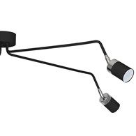 Lampa Sufitowa Spot JOKER Czarny Srebrny 5xGU10