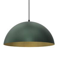 Lampa Wisząca BETA Zielony Złoty Metalowy Klosz 1xE27 45cm